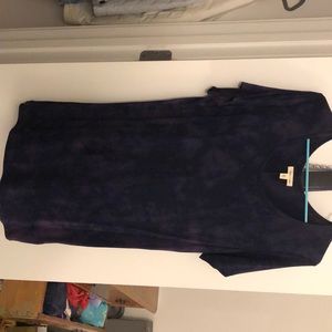 Blue and Purple tie dye tunic